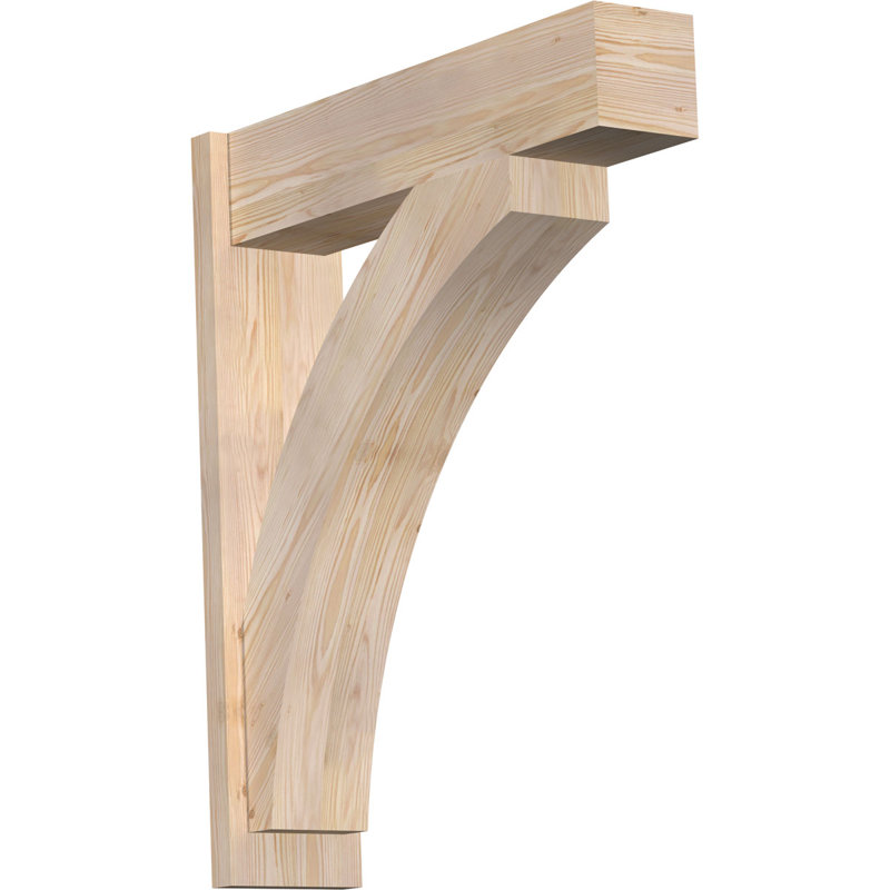 Bloc de bois rustique Thorton, Cèdre rouge de l'Ouest l 5 1/2 po (lisse), P 14 po x H 22 po