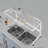 Adjustable Over Sink Dish Drainer Drying Rack