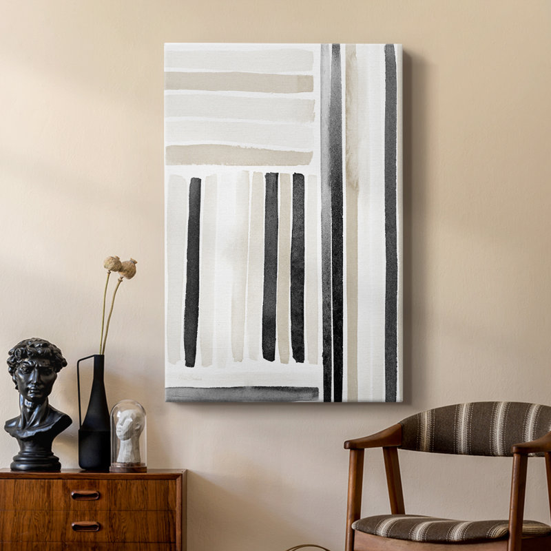 Neutral Lines I - Gallery Cavas, H 27 po x l 18 po