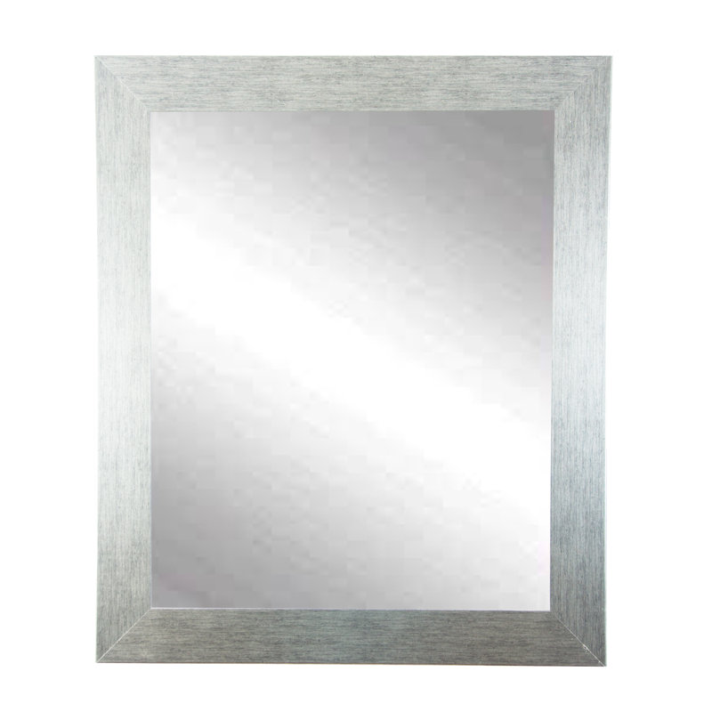 Miroir mural mâle et moderne Maléy, 32 po x 22 po, Noyer canadien
