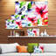 Aquarelle fleurs partout - reproduction sur toile tendue-25538679