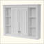 Pharmacie, armoire de rangement murale pour salle de bain, avec 1 tablette réglable, armoire à pharmacie murale pour la salle de bain, charnières à fermeture en douceur, portes battantes