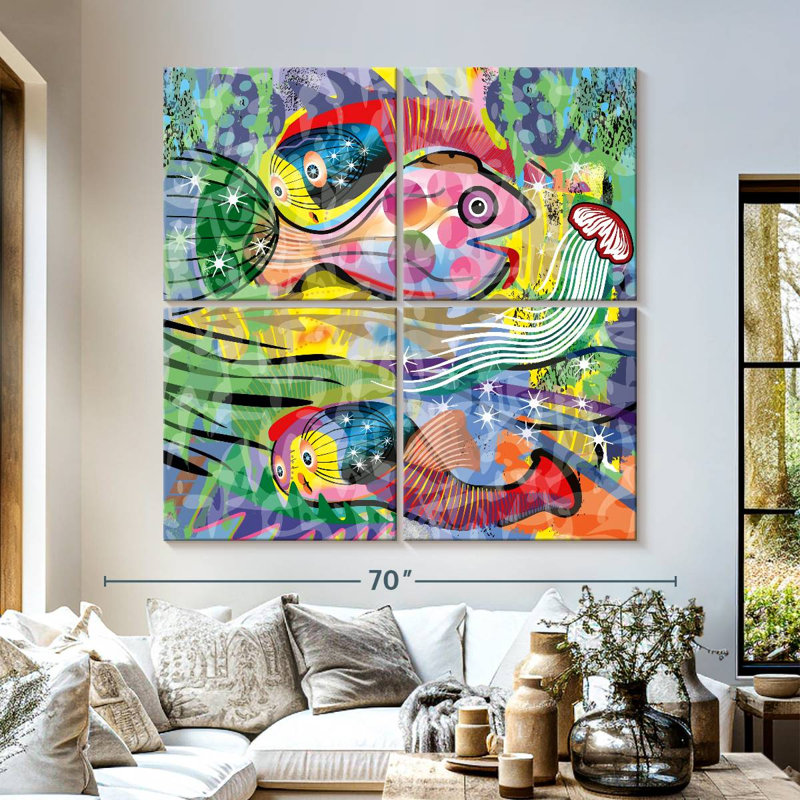 Brampt Mariscos, 57" H x 57" W