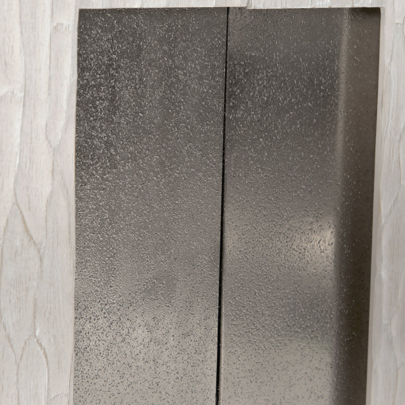 Solaria Transitional 59'' Beige Oak Sideboard with Nickel Accents