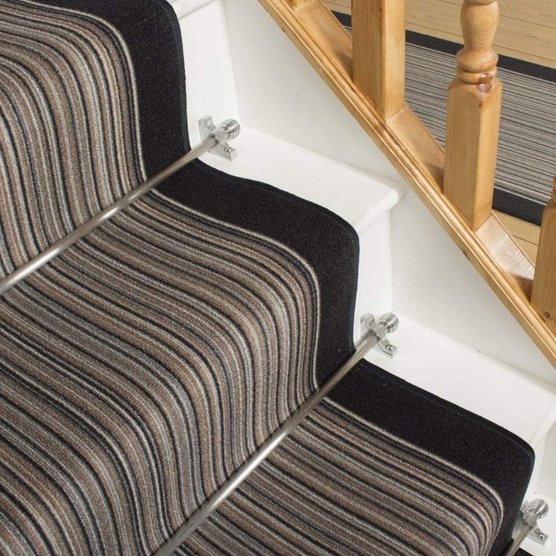 Stair Runner Allante Striped Indoor Area Rug, Runner 510cm x 80cm