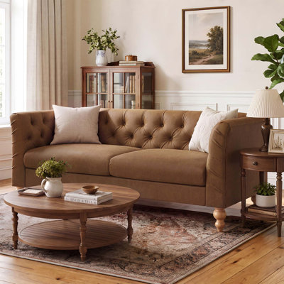 Chesterfield Tufted Sofa with Pocket Spring Cushions
