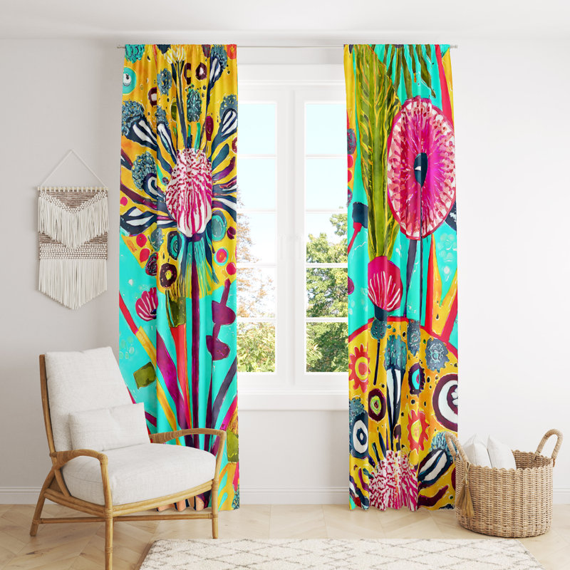 Anete Room Darkening Curtain Pair, 20" W x 61" L