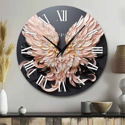 Horloge murale Minimalisme Angel Wings - Femme déesse