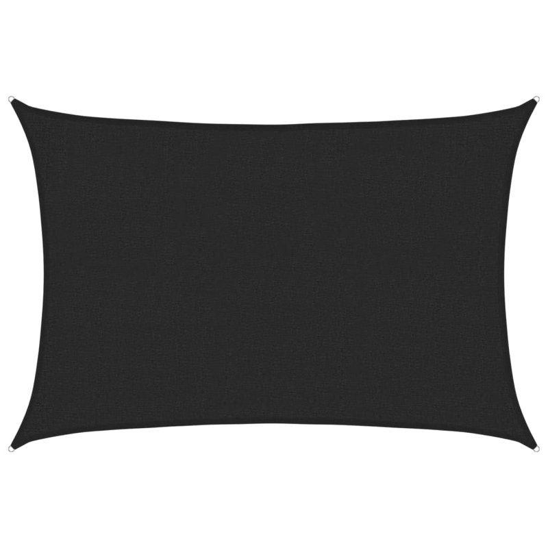 Dakota Fields 450cm W x 350cm D Plastic Cover Retractable Freestanding Awning, 250cm W x 200cm D, Black