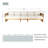 Solid Acacia 4-Seat Sofa With Oval Coffee Table