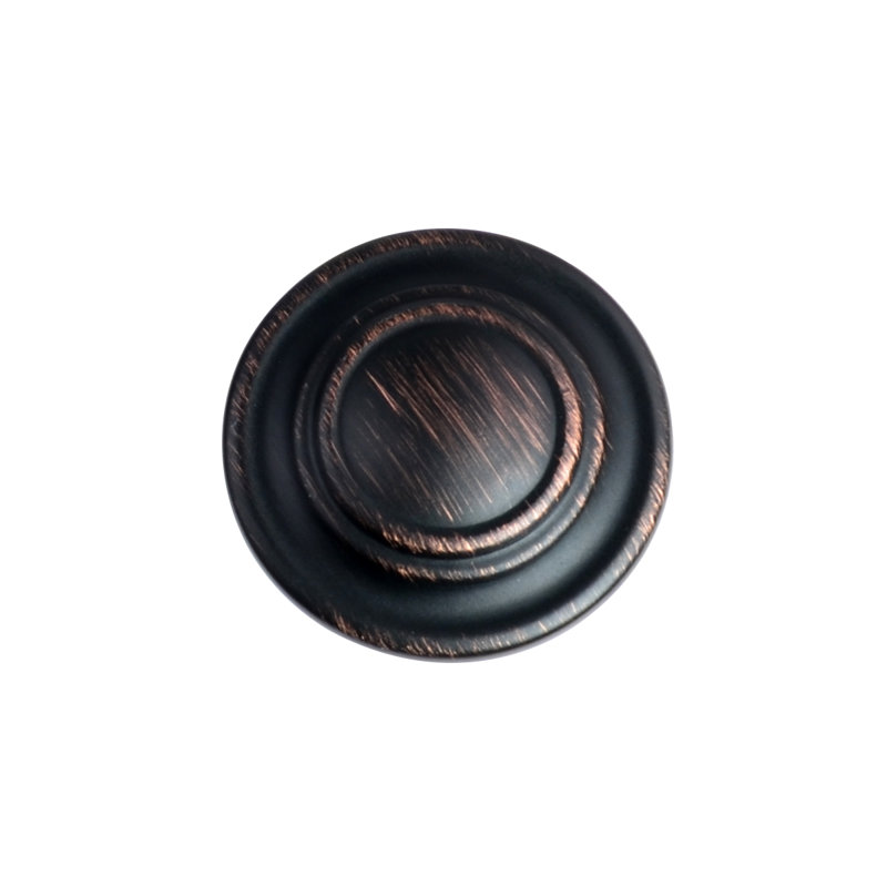 1-1/4" Oil Rubbed Bronze Round Cabinet Knob Set