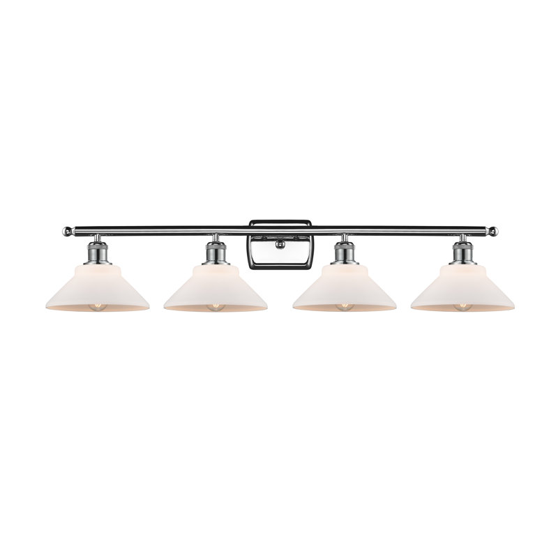 Éclairage pour salle de bain à 4 lumières à intensité variable Newton St Loe, Ampoule incandescente rétro de 60 watts