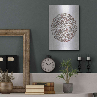 Luxe Metal Art 'Fall Florals' By Imperfect Dust, M " Fall Florals " by Imperfect Dust