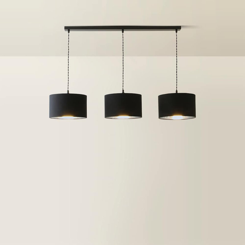 Albeiro 3 - Light Pendant, Matte Black, No, Black