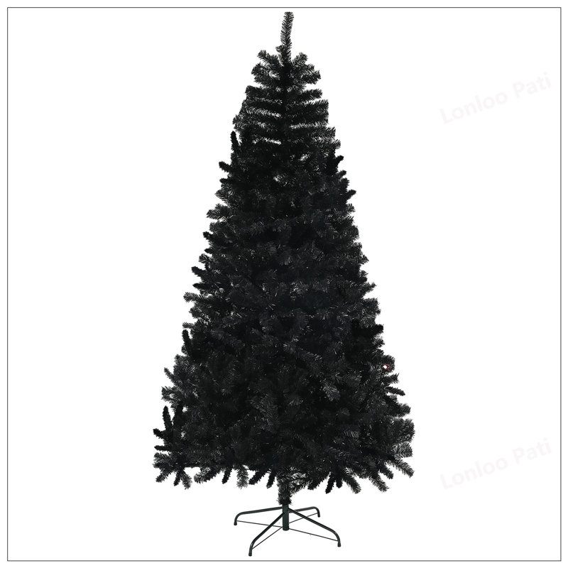 Arbre de Noël artificiel de 9 pi de hauteur, non éclairé avec 2132 pointes de branches, ouverture automatique, base en acier, assemblage facile pour la maison et le bureau