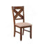Chaises de salle à manger en bois massif Karven, ensemble de 2