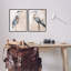 «Beautiful Heron Birds debout aquarelle» par Stellar Design Studio - ensemble de 2 peintures-104440166-104440168