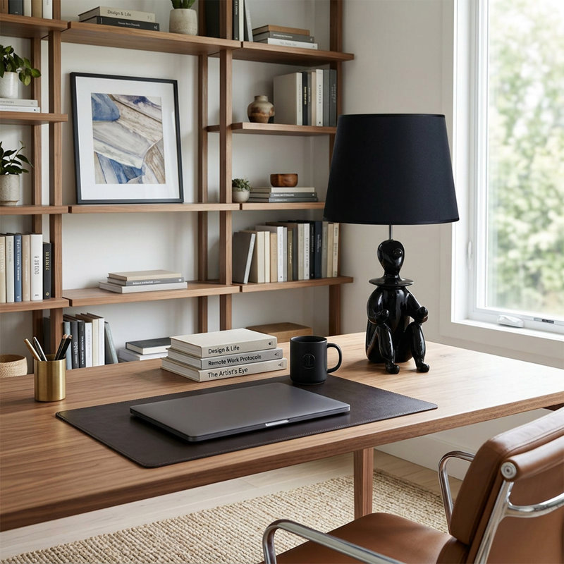  Modern Black Clown Table Lamp