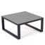 Ensemble de conversation d'extérieur en aluminium noir 3 pièces avec canapé, causeuse et table basse Zahava-660266779