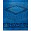 Overdyed Hand-Knotted Wool Modern-Contemporary Navy Area Rug 8' 2" x 10' 5"