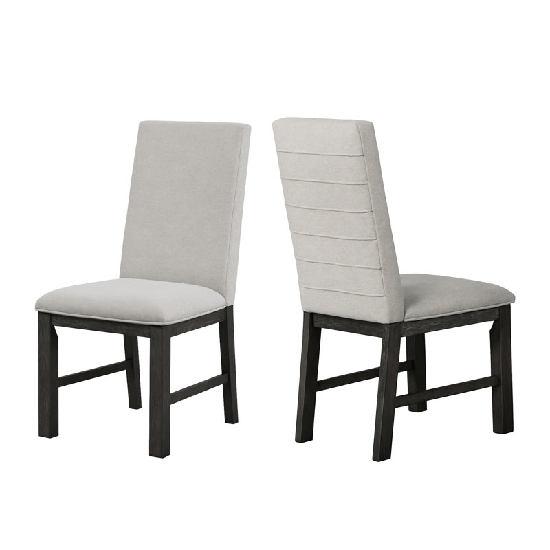 Chaises de salle à manger rembourrées avec pieds en bois Orem