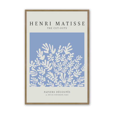 Affiche La Gerbe en bleu Matisse