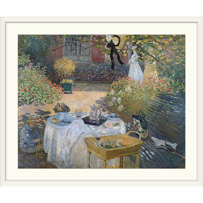 Claude " The Luncheon: Monets Garden At Argenteuil, C.1873 " by Claude Monet