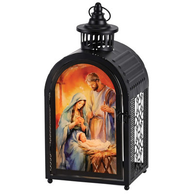 Lanterne Sainte Famille Jésus H 16,5 po