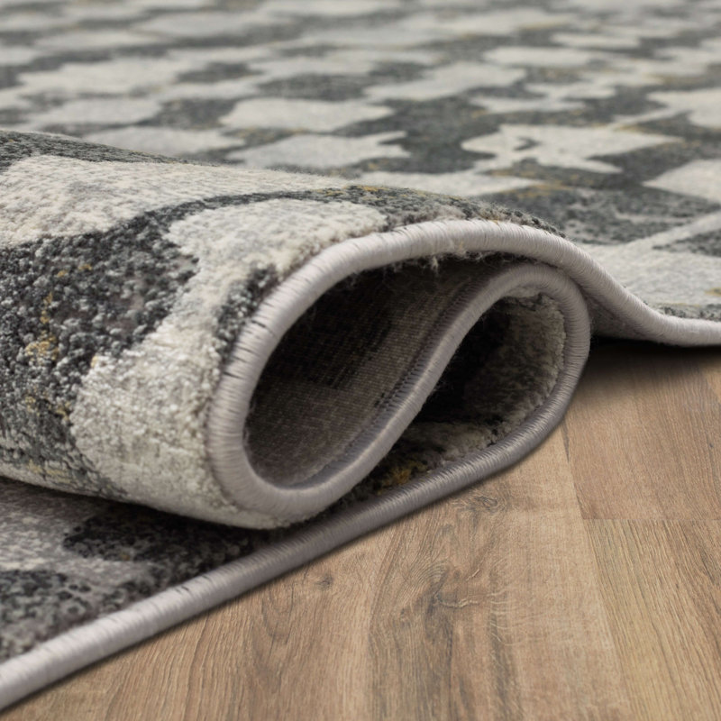 Portofino Low Pile Stain/Fade Resistant Machine Woven Abstract Indoor Area Rug, 8' x 11'