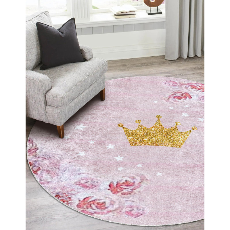 Round Letha Area Rug, Round 100cm