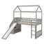 Un lit mezzanine simple avec une glissade palpitante pour jouer-568363053