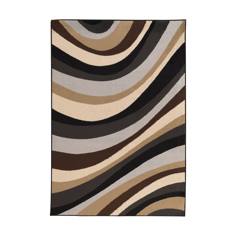 Abstract Indoor Rug, 5'3" x 7'6"