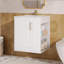 Armoire de salle de bain murale 20 "avec armoire latérale combinée, armoire de salle de bain avec porte à fermeture douce, meuble-lavabo moderne avec lavabo
