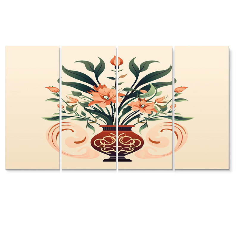 Idella - ensemble de 4 bouquets assortis pour le salon, H 28 po x l 48 po