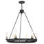 Campuzano 6 - Light Waggon Wheel Chandelier