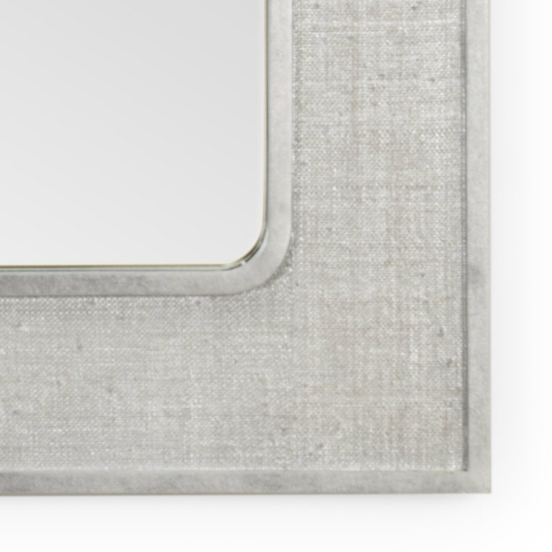 Yangon Flat Wall Mirror, Silver