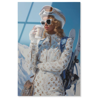 Décoration murale prête à skier «Ready to ski in Elegance II» par Notoriart, prêt à accrocher, 10 x 15