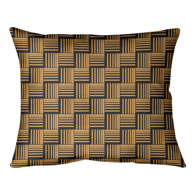 Coussin lombaire à rayures classiques Baskettressées