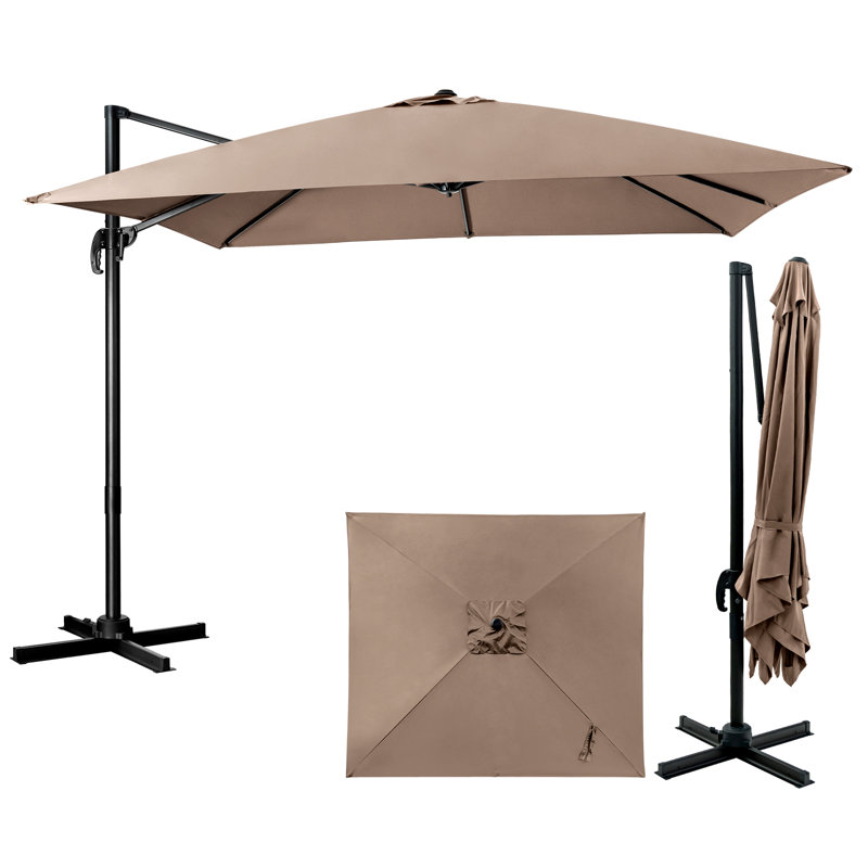 295cm Cantilever Parasol, Brown