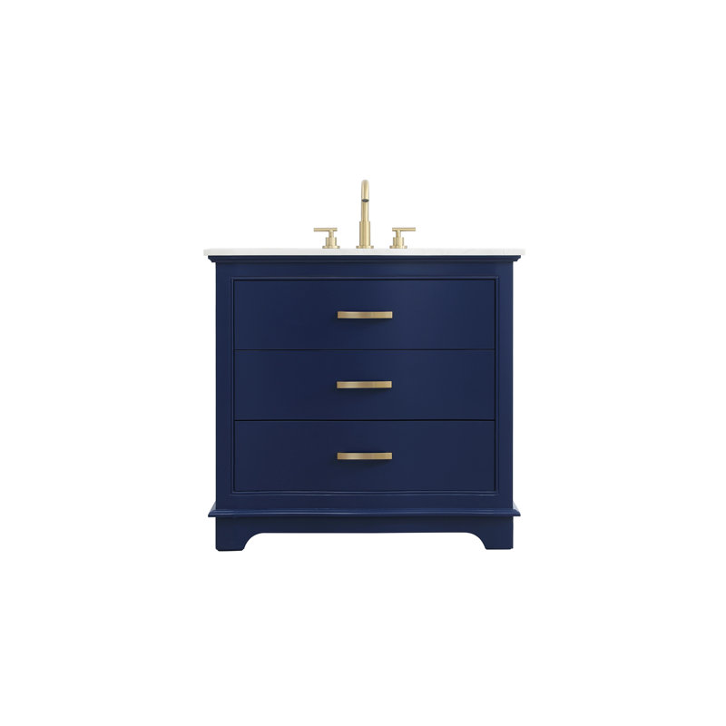 Knox 36 inch Single Bathroom Vanity in Grey, Blue