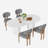 Oval Double Pedestal Kitchen Table Sets-777968138-777968140