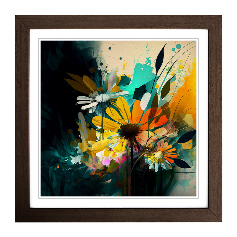 Wildflowers No.2 - Framed Print, Walnut