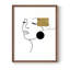 Reproduction encadrée Shapes and Lines II - bois massif-197218774-197218763