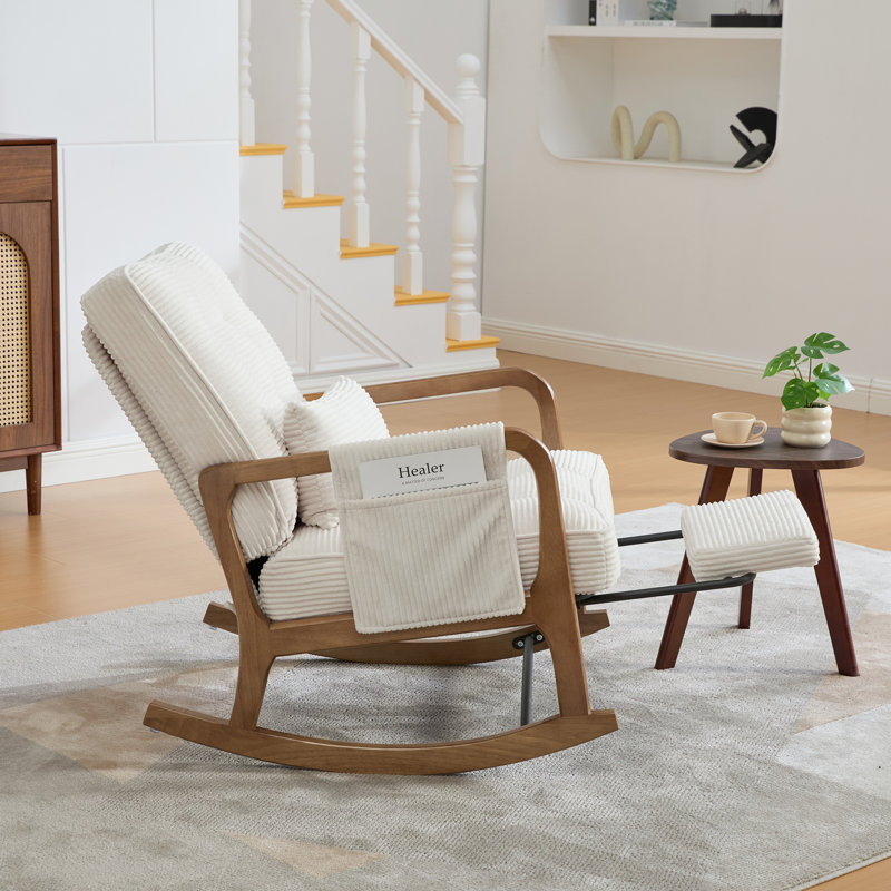 Upholstered Armchair, Beige