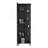 Corner Cabinet Womppi, Five Open Shelves, Single Door, Smokey Oak Finish-1761358149
