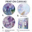 Hortensia mauve, fleurs du paradis I - art mural traditionnel mauve-1534606084-1534606082-1534606141