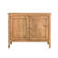 Buffet traditionnel en bois de manguier avec tablettes de rangement, naturel, L 42 po-934749467
