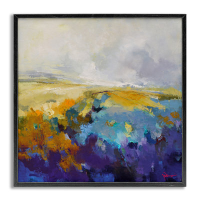 «Expressive Country Field», art de la giclée encadrée par Patrick Dennis