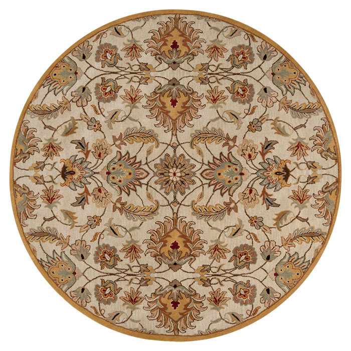 Arnedra Hand Tufted Wool Floral Indoor Rug, Rectangle 4' x 6'