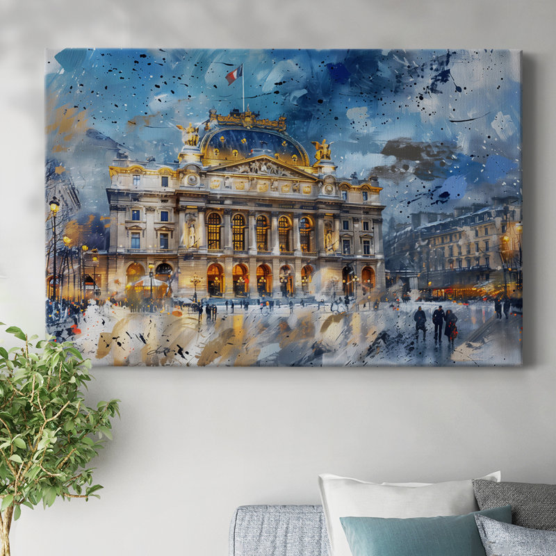 Paysages Cxx - Toile tendue avec châssis de qualité supérieure - Prêt à être accroché, H 24 po x l 36 po